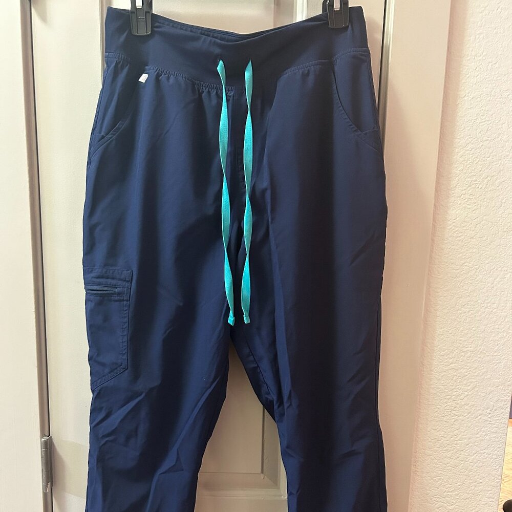 Figs Navy FREEx™ Lined Zamora™ High Waisted Jogger Scrub Pants
